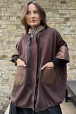 Soft Tech Jersey Puff Jacket Chocolate